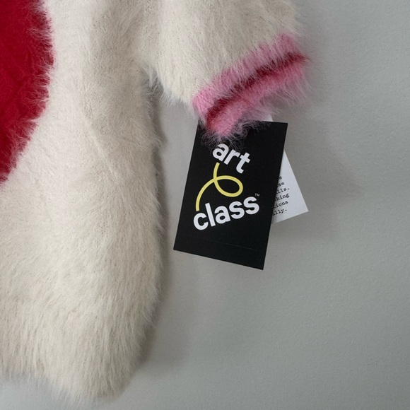 Girl’s Medium (8) Art Class Short Sleeve Heart Sweater - Picture 3 of 5